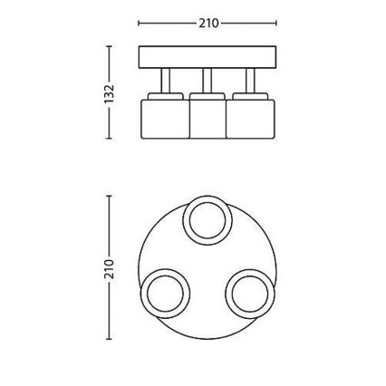 Philips - LED Kohtvalgusti 3x LED/4W/230V