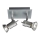 Philips 55082/48/PN - Kohtvalgusti TITAN 2xGU10/50W/230V