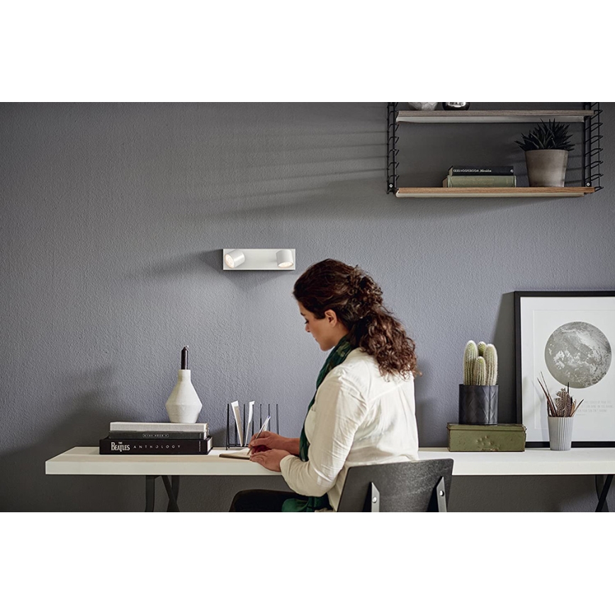 Philips 56242/31/P0 - LED Hämardatav kohtvalgusti STAR 2xLED/4,5W/230V