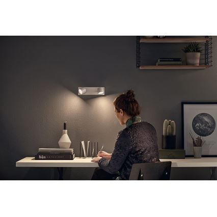 Philips 56242/31/P0 - LED Hämardatav kohtvalgusti STAR 2xLED/4,5W/230V