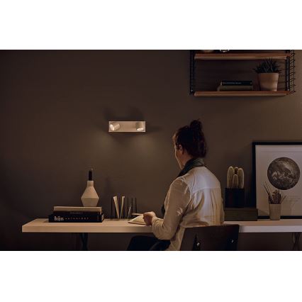 Philips 56242/31/P0 - LED Hämardatav kohtvalgusti STAR 2xLED/4,5W/230V