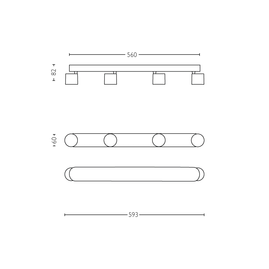Philips - LED Hämardatav kohtvalgusti 4xLED/4,5W/230V