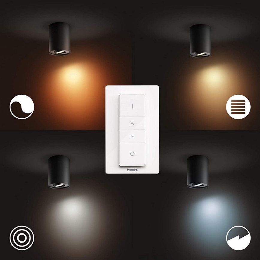 Philips - LED Hämardatav kohtvalgusti Hue PILLAR 1xGU10/5W/230V + kaugjuhtimispult