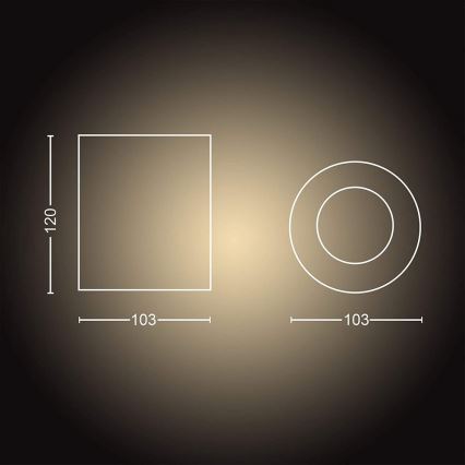 Philips - LED Hämardatav kohtvalgusti Hue PILLAR 1xGU10/5W/230V + kaugjuhtimispult