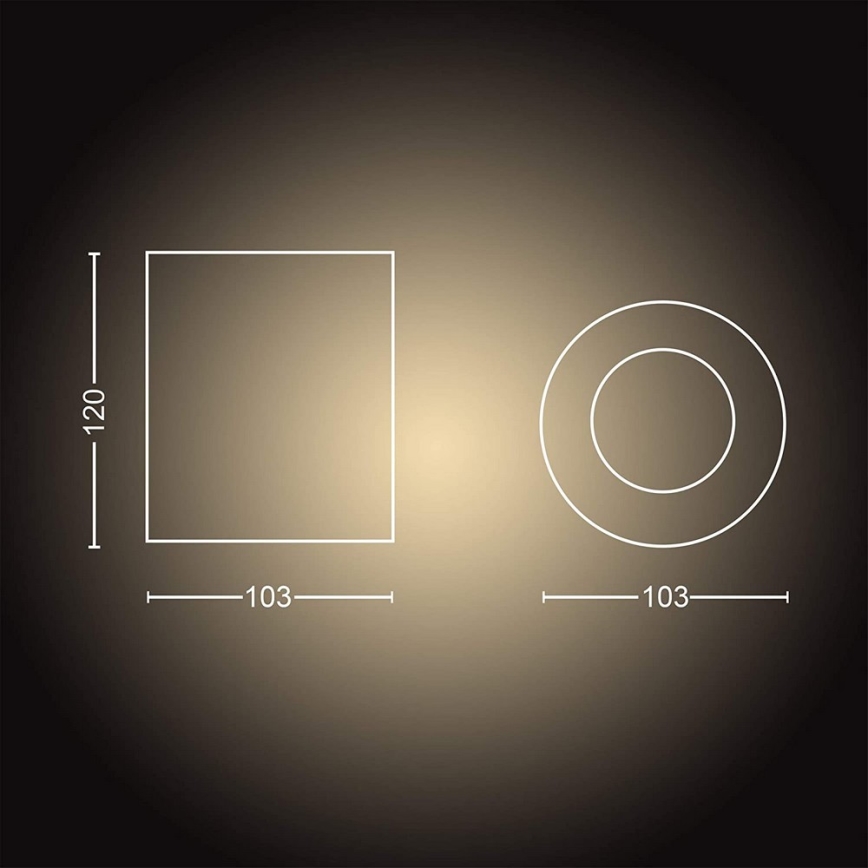Philips - LED Hämardatav kohtvalgusti Hue PILLAR 1xGU10/5W/230V + kaugjuhtimispult