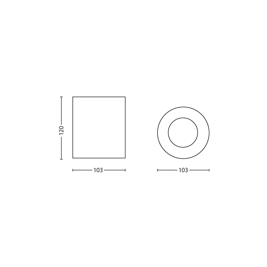 Philips 56330/30/PN - Kohtvalgusti MYLIVING PILLAR 1xGU10/50W/230V