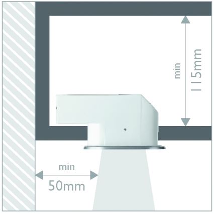 Philips 57955/48/16 - Süvistatav vannitoavalgusti SMARTSPOT 1xE27/12W