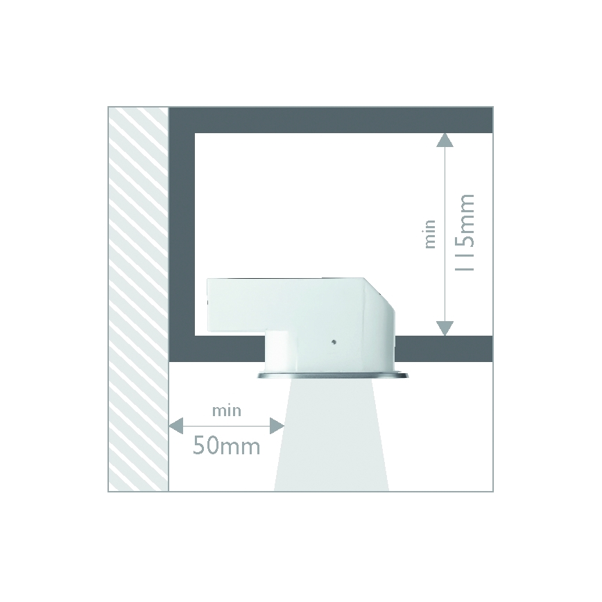 Philips 57955/48/16 - Süvistatav vannitoavalgusti SMARTSPOT 1xE27/12W