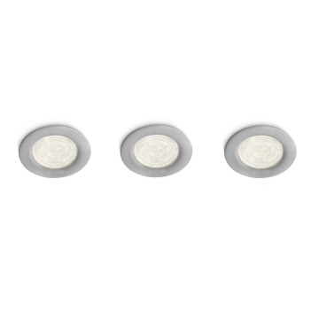 Philips 59100/87/16 - KOMPLEKT 3x LED Süvistatav kohtvalgusti MYLIVING SCEPTRUM LED/3W/230V