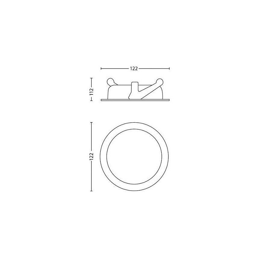 Philips - LED Hämardatav süvistatav valgusti/4,5W/230V