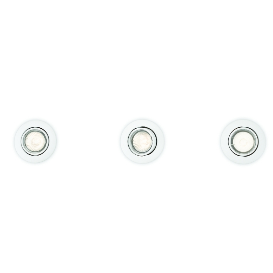 Philips 59243/31/E7 - KOMPLEKT 3x Süvistatav valgusti ENIF 1xGU10/50W/230V