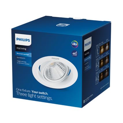 Philips - hämardatav laesisene LED-valgusti SCENE SWITCH LED/7W/230V 4000K