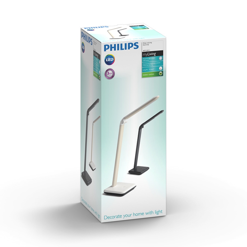 Philips 66016/30/P3 - LED Hämardatab laualamp JABIRU LED/4,5W/230V must