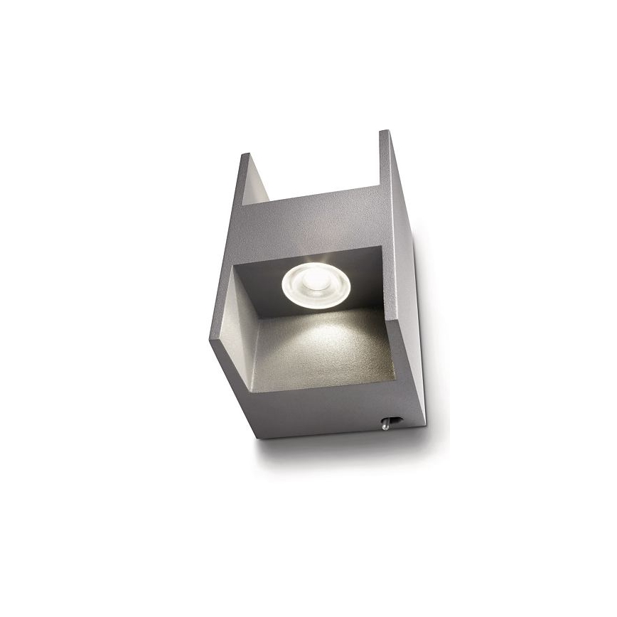 Philips 69087/87/16 - LED Seinavalgusti MYLIVING METRIC 2x LED/2,5W/230V