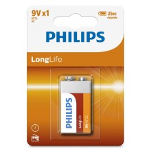 Philips 6F22L1B/10 - Tsinkkloriidi patarei 6F22 LONGLIFE 9V 150mAh