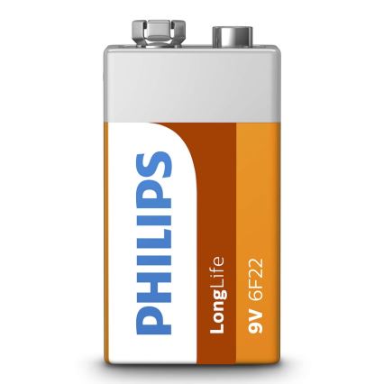 Philips 6F22L1B/10 - Tsinkkloriidi patarei 6F22 LONGLIFE 9V 150mAh