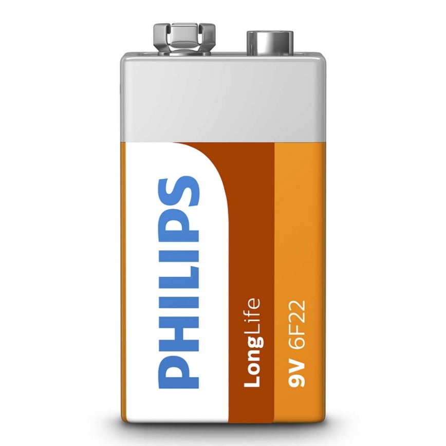 Philips 6F22L1B/10 - Tsinkkloriidi patarei 6F22 LONGLIFE 9V 150mAh