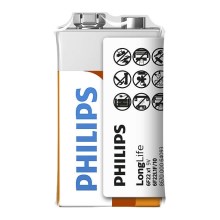 Philips 6F22L1F/10 - tsinkkloriid-patareid 6F22 LONGLIFE 9V 150mAh