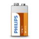 Philips 6F22L1F/10 - tsinkkloriid-patareid 6F22 LONGLIFE 9V 150mAh