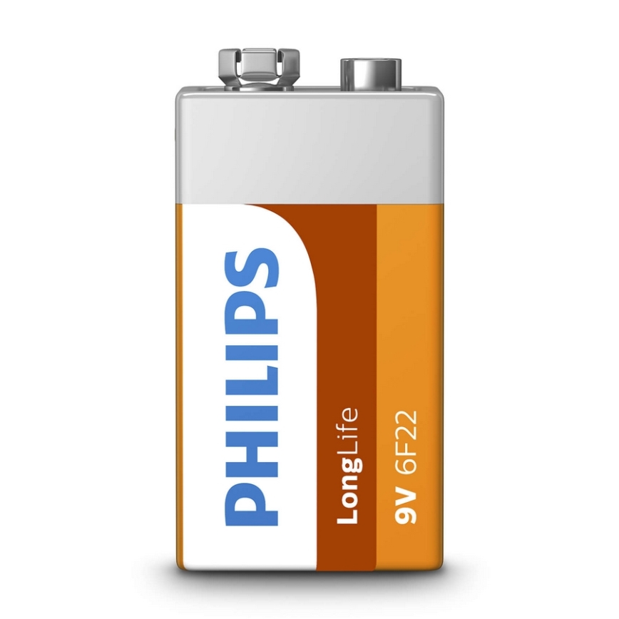 Philips 6F22L1F/10 - Tsinkkloriid-patareid 6F22 LONGLIFE 9V 150mAh
