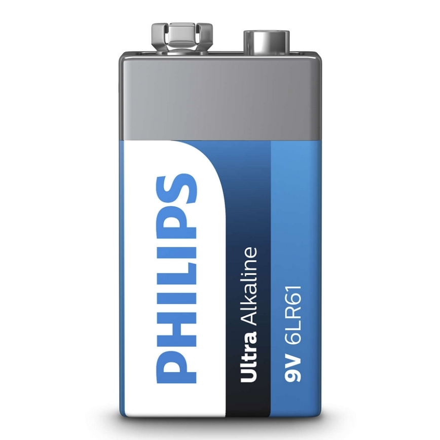 Philips 6LR61E1B/10 - Leelispatarei 6LR61 ULTRA ALKALINE 9V 600mAh