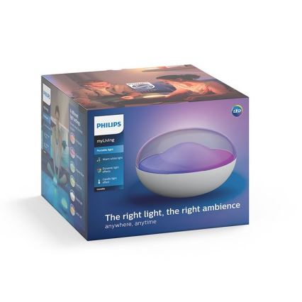 Philips 70104/31/P0 - LED RGB Hämardatav kaasaskantav lamp CAMELLIA LED/3W/5V