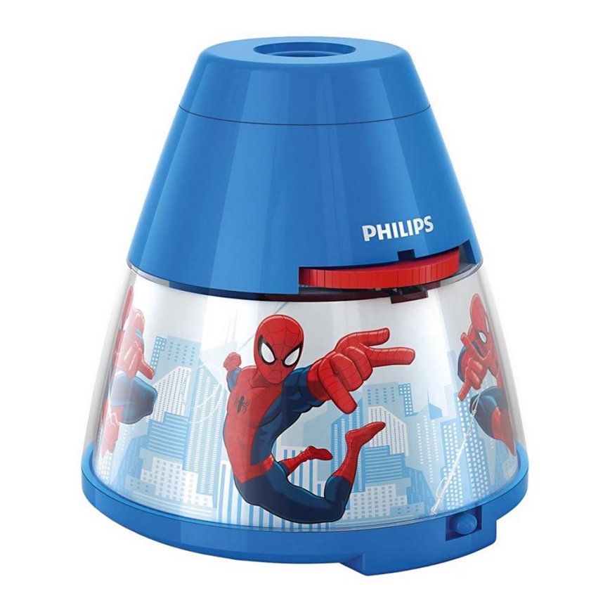 Philips 71769/40/16 - LED lastetoa lamp ja projektor MARVEL SPIDER-MAN 1xLED/0.1W