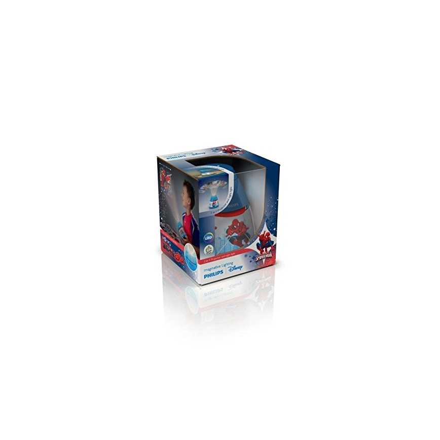 Philips 71769/40/16 - LED lastetoa lamp ja projektor MARVEL SPIDER-MAN 1xLED/0.1W