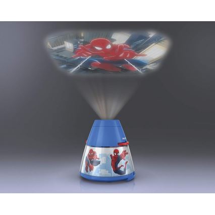 Philips 71769/40/16 - LED lastetoa lamp ja projektor MARVEL SPIDER-MAN 1xLED/0.1W