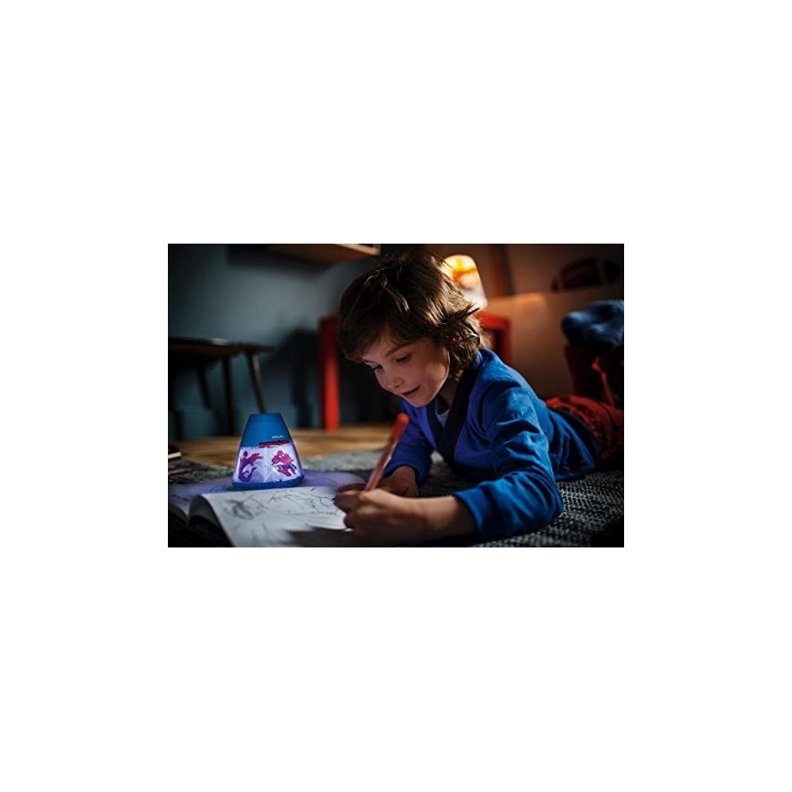 Philips 71769/40/16 - LED lastetoa lamp ja projektor MARVEL SPIDER-MAN 1xLED/0.1W