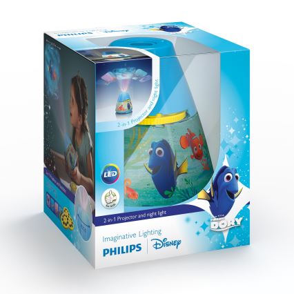 Philips 71769/90/16 - LED laste projektor DISNEY DORY LED/0,1W/3xAAA