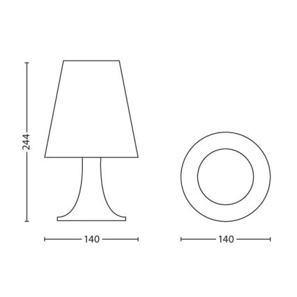 Philips - LED laste laualamp 1xLED/2,3W/230V