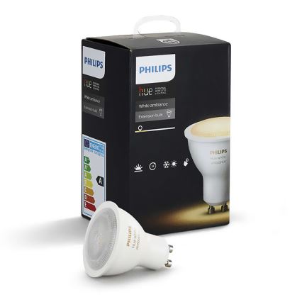 LED Hämardatav pirn RGB Philips Hue WHITE AMBIANCE 1xGU10/5,5W/230V