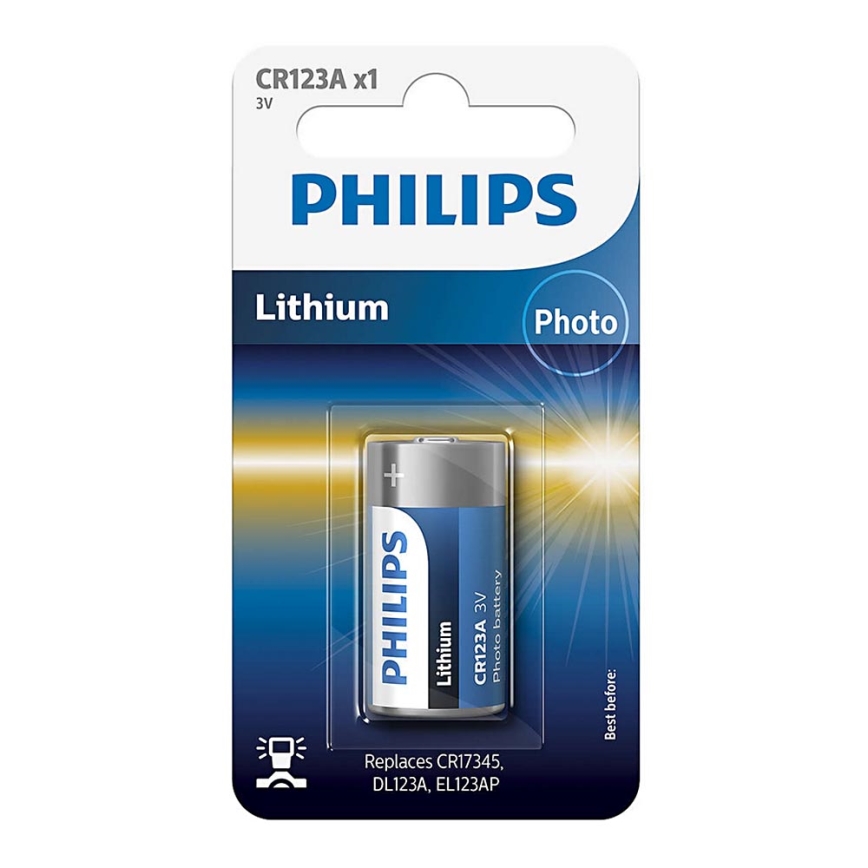 Philips CR123A/01B - Liitiumpatareid CR123A MINICELLS 3V 1600mAh