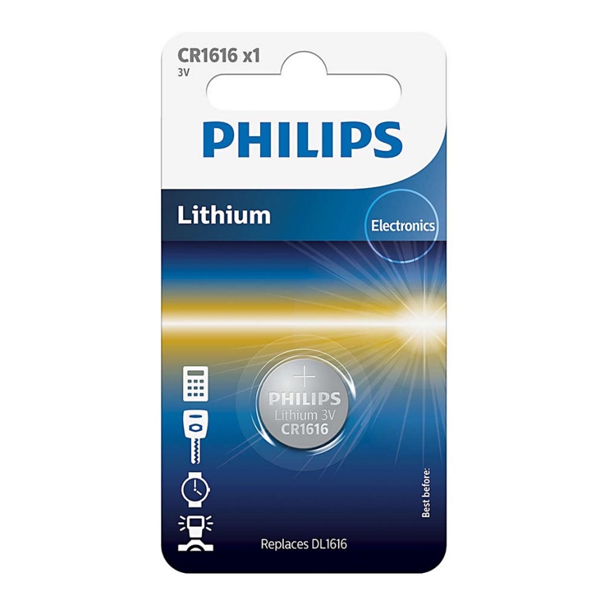 Philips CR1616/00B - nööp-liitiumpatarei CR1616 MINICELLS 3V 52mAh