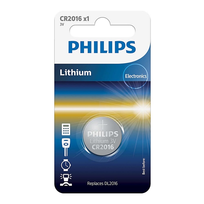 Philips CR2016/01B - Nööp-liitiumpatareid CR2016 MINICELLS 3V 90mAh