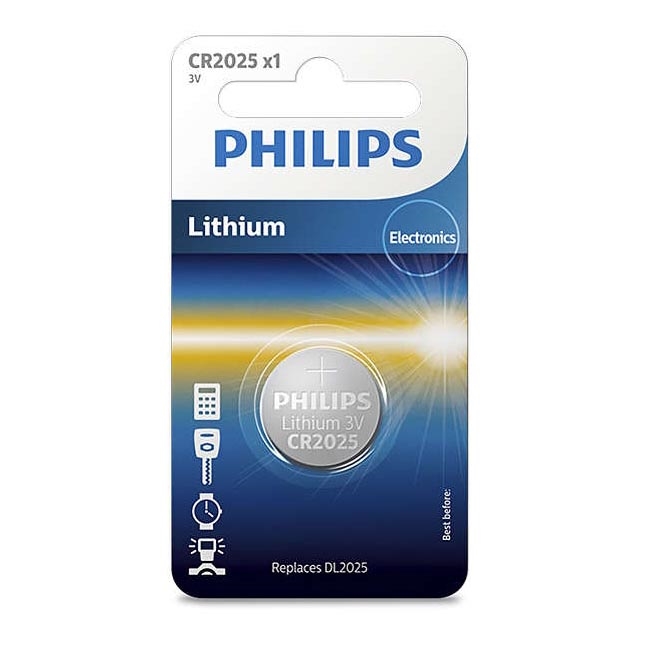 Philips CR2025/01B - Liitiumpatarei CR2025 MINICELLS 3V 165mAh