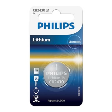 Philips CR2430/00B - Nööp-liitiumpatareid CR2430 MINICELLS 3V 300mAh