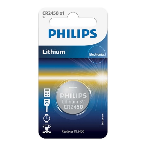 Philips CR2450/10B - Liitiumnööppatarei CR2450 MINICELLS 3V