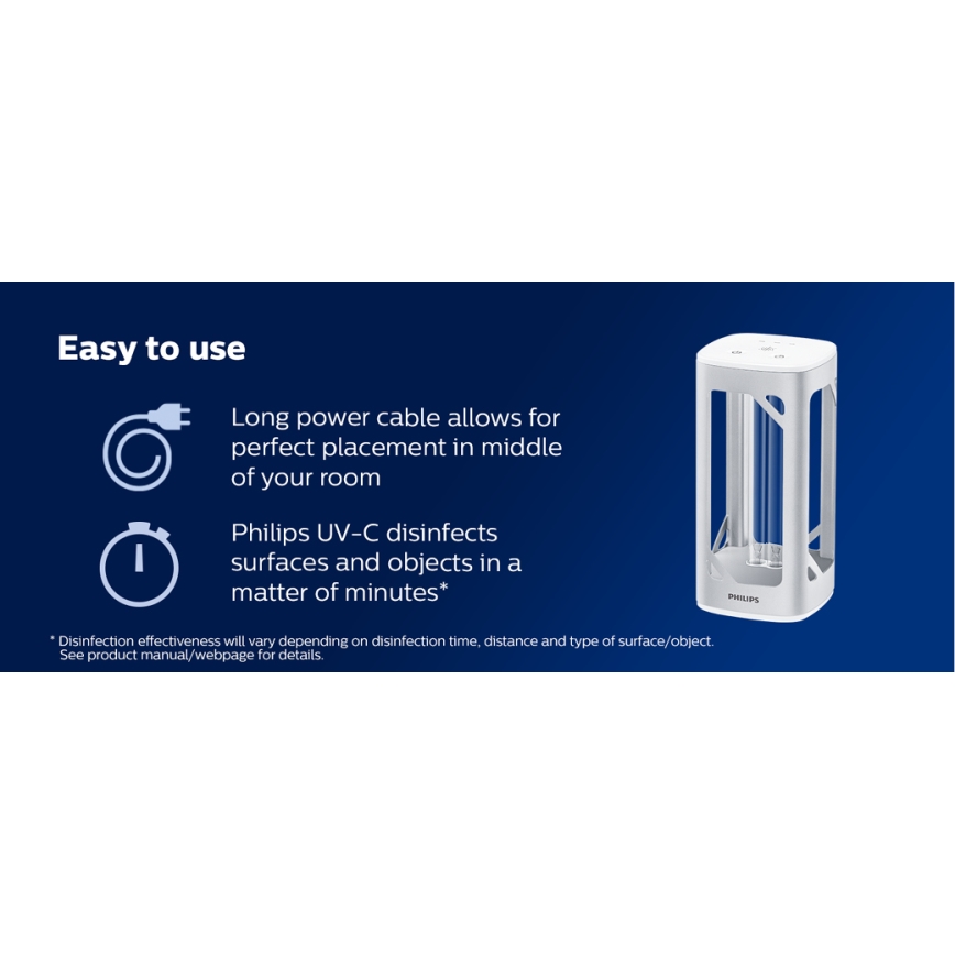 Philips - Desinfektsioon germitsiidlamp anduriga UV-C/24W/230V