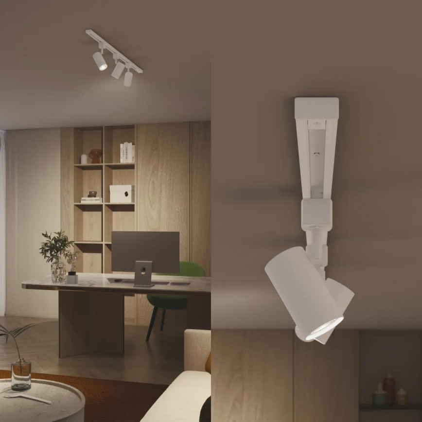 Philips - EASYLINK liistsüsteemile mõeldud spottvalgusti 3xGU10/7W/230V 1m valge