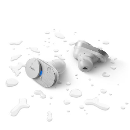 Philips Fidelio T1WT/00 - Juhtmevabad kõrvaklapid IPX4 2x 60 mAh + 650 mAh hõbedane