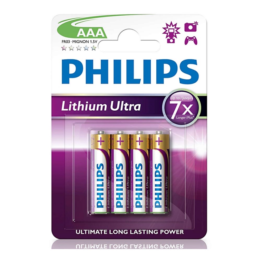 Philips FR03LB4A/10-4 tk liitiumpatareid AAA LITHIUM ULTRA 1,5V 800mAh