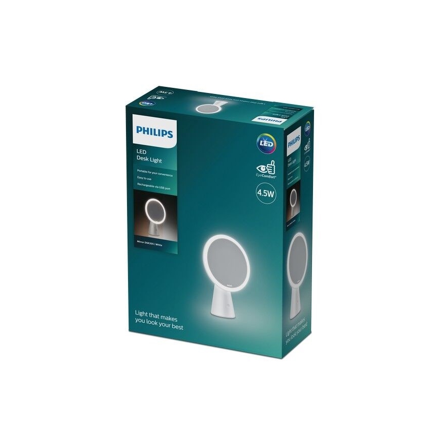 Philips - Hämardatav kosmeetikapeegel koos LED taustvalgustusega MIRROR LED/4,5W/5V