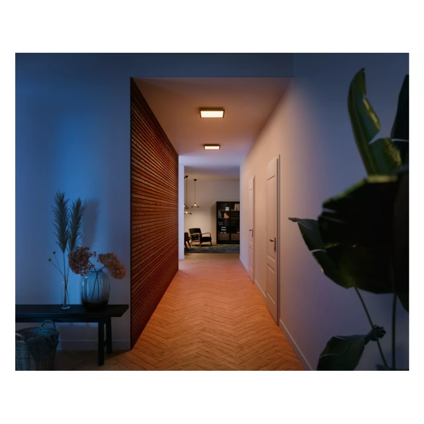 Philips - Hue AURELLE hämardatav LED-laelamp LED/19W/230V 2200-6500K 30x30 cm must