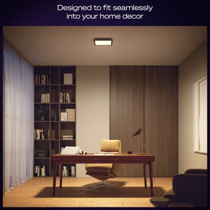 Philips - Hue AURELLE hämardatav LED-laelamp LED/19W/230V 2200-6500K 30x30 cm must