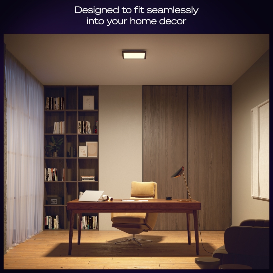Philips - Hue AURELLE hämardatav LED-laelamp LED/19W/230V 2200-6500K 30x30 cm must
