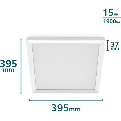 Philips - hämardatav LED-laelamp LED/15W/230V 2700K 39,5x39,5 cm