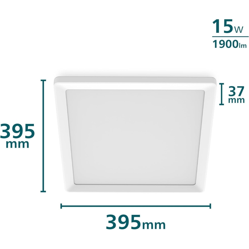 Philips - hämardatav LED-laelamp LED/15W/230V 2700K 39,5x39,5 cm
