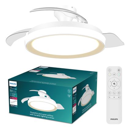 Philips - LED hämardatav laelamp ventilaatoriga BLISS LED/35W/230V, kuldne + kaugjuhtimispult